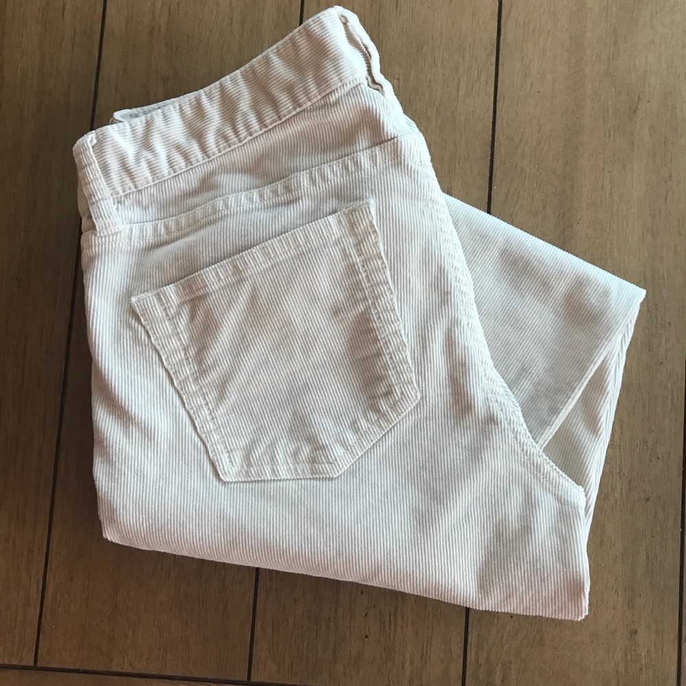 J. Crew Matchstick Cream Cords (25 Reg )